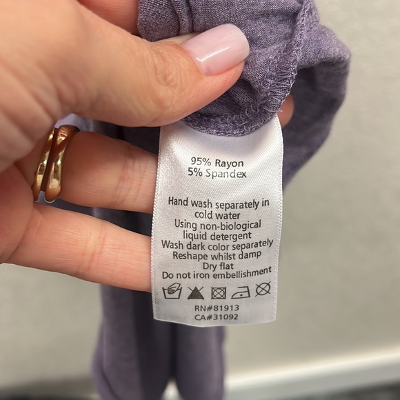 Anthropologie Plenty by Tracy Reese Dreamy Drapey Dress S Purple Heather - Picture 6 of 7